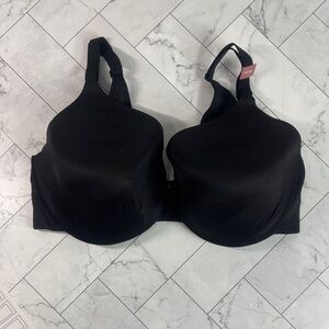 NWT Cacique Lane Bryant Full Coverage Bra Black Backsmoother UNDERWIRE 38DDD